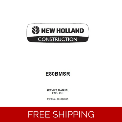 NEW HOLLAND E80BMSR MIDI CRAWLER EXCAVATOR SERVICE REPAIR MANUAL NEW HOLLAND E80BMSR MIDI CRAWLER EXCAVATOR SERVICE REPAIR MANUAL